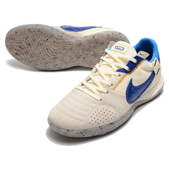 Chuteira Futsal Nike Streetgato IC Branco,Cinza e Azul - VN Esportes