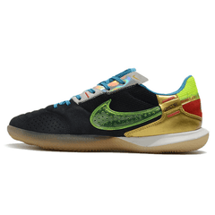 Chuteira Futsal Nike Streetgato IC Preta e Dourada