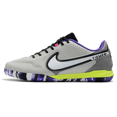 Chuteira Nike Tiempo 9 Legend IC Branca e Roxo - VN Esportes