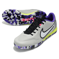 Chuteira Nike Tiempo 9 Legend IC Branca e Roxo - VN Esportes