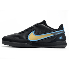 Chuteira Futsal Nike Tiempo Legend 9 Elite IC Preta,Amarela e Azul