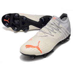 Chuteira Puma Future Z 1.3 FG Branca e Cinza - VN Esportes