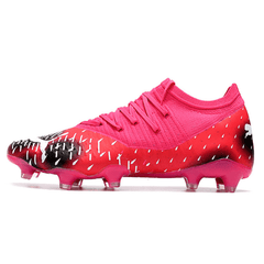 Chuteira Campo Puma Future Z 1.3 FG Rosa e Vermelho