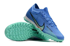 Chuteira Society Nike Zoom Mercurial Vapor 15 Elite TF Azul e Verde - VN Esportes