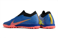 Chuteira Society Nike Zoom Mercurial Vapor 15 Elite TF Azul, Rosa e Dourado - VN Esportes